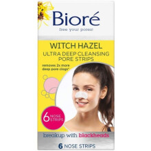 Bioré Witch Hazel Ultra Cleansing Pore Strips Nose Strips Target Blackheads & Unclog Pores