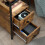 Homcom HOMCOM Narrow End Table, Sofa Side Table with 2 Drawers Storage Shelf, Brown 7