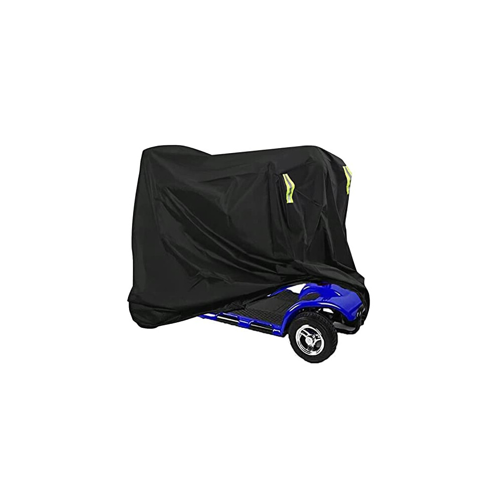 Waterproof Mobility Scooter Cover,Heavy Duty Wheelchair & Scooter Storage Protective Cover Waterproof,Outdoor Rain Cover with Elastic Band for