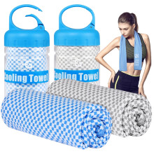 BOGI 2 Pack Cooling Towel, Cooling Towels for Neck(100x30 cm) Ice Towel Cooling Towel, Soft Breathable Sweat Towel for men & women,Stay Cool for Yoga,