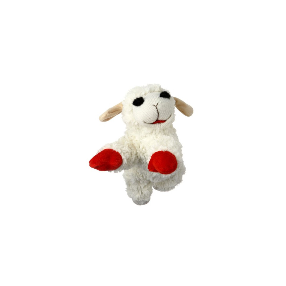 Multipet Plush Dog Toy, Lambchop, 10", White/Tan