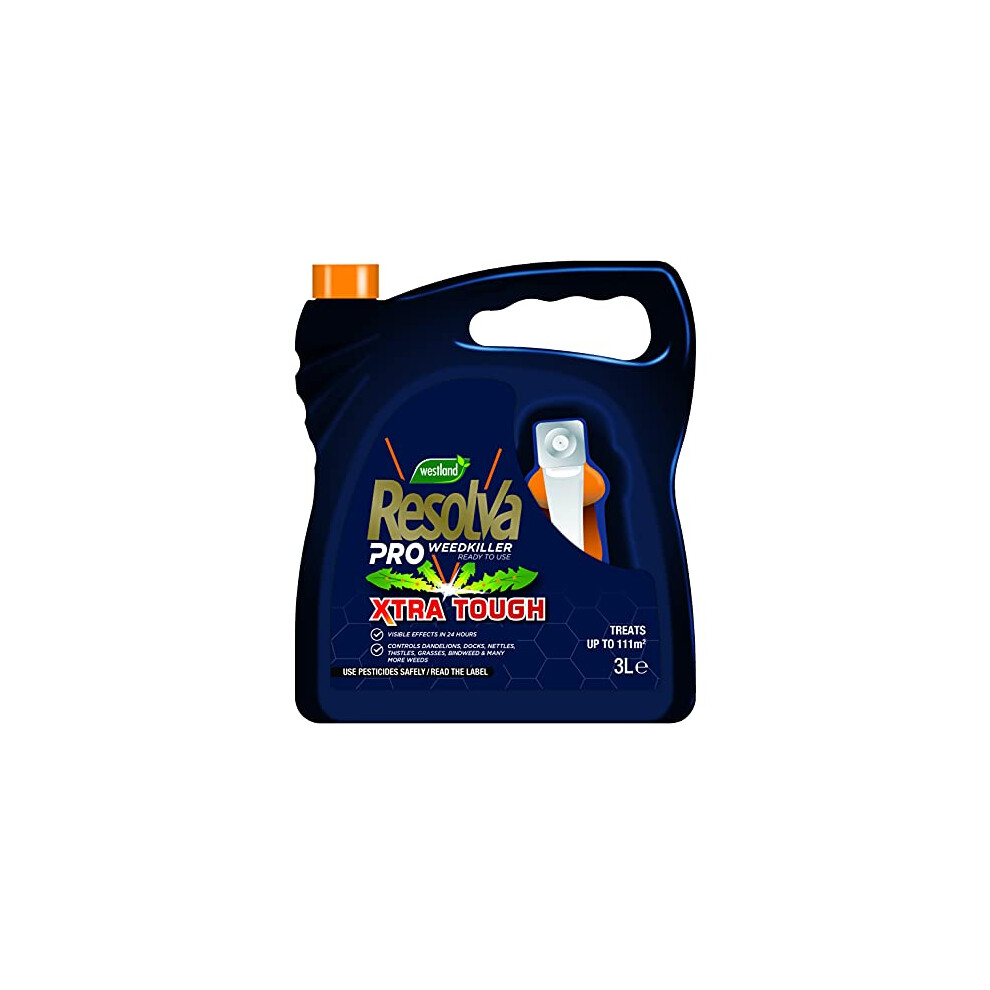 Resolva 20300383 Pro Ready To Use Weed Killer, 3 Litre, Transparent