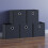 Vida Designs (Black, 5) Durham Basket Set Drawers Bookcase Organiser Box 3