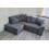 Byron Grey Fabric LHC Corner Sofa 3