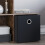 Vida Designs (Black, 3) Durham Basket Set Drawers Bookcase Organiser Box 5