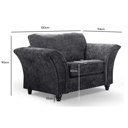 Canterbury Grey Fabric Armchair 2