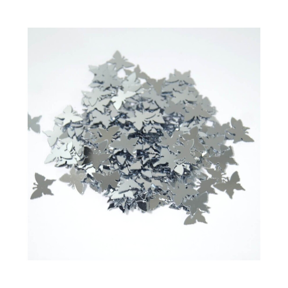 (Silver) Butterfly Shaped Foil Table Scatter Confetti