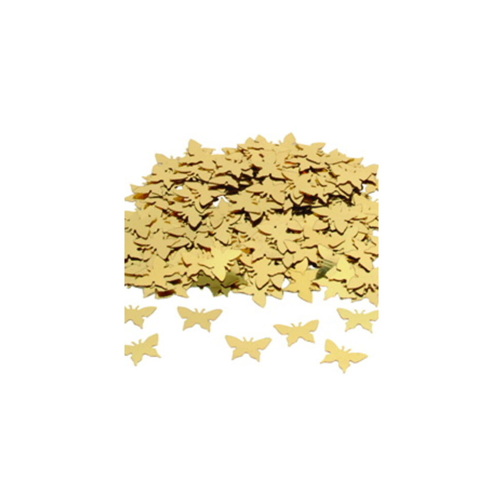 (Gold) Butterfly Shaped Foil Table Scatter Confetti