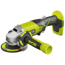 Ryobi ONE+ 18V R18AG-0 Cordless 115mm Angle Grinder (Tool Only) - 3-Position Handle, Tool-Less Guard, 2-Stage Safety Switch | 5133004680