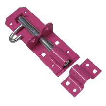 (6 Inch (175MM), Pink) Heavy Duty Brenton Pad Bolt (Sliding Gate Latch)