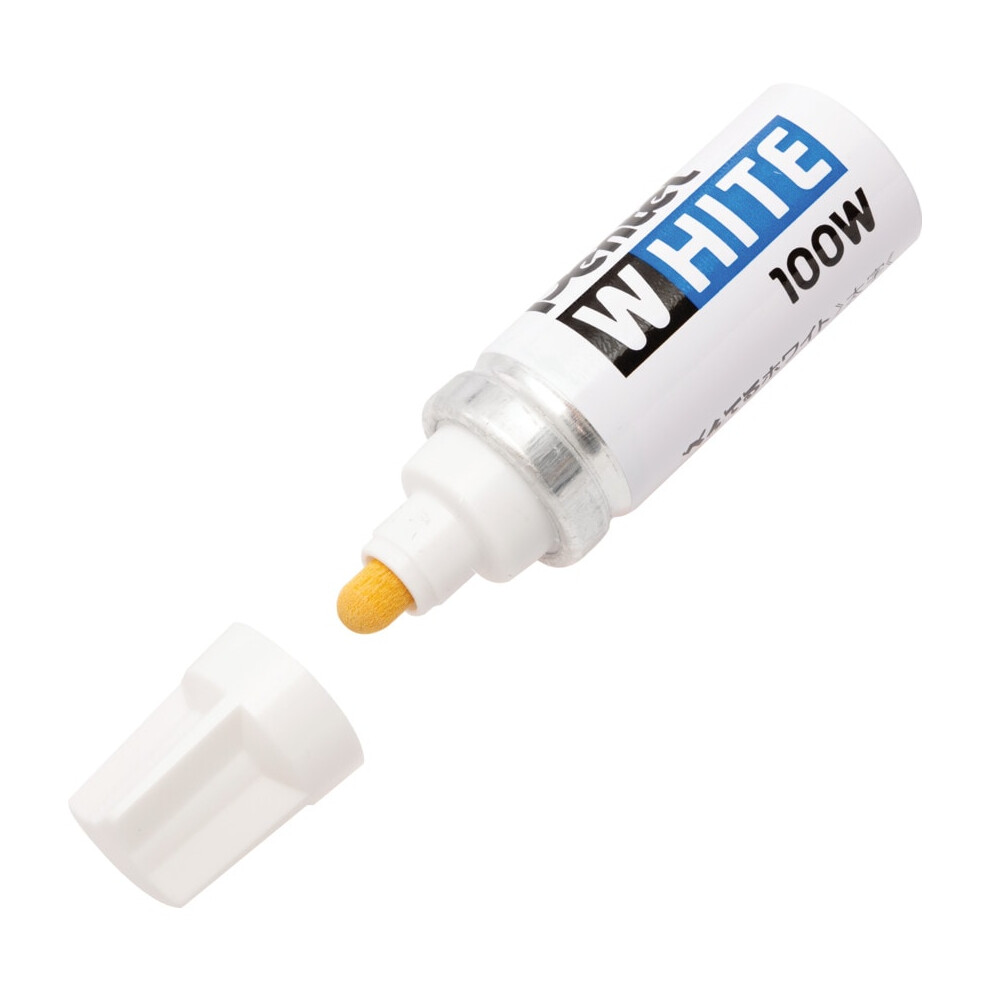 X100W Valve Marker Bullet Point White, Pack of 12