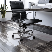 (100x100cm) PVC Non Slip Chair Mat Floor Protection Clear