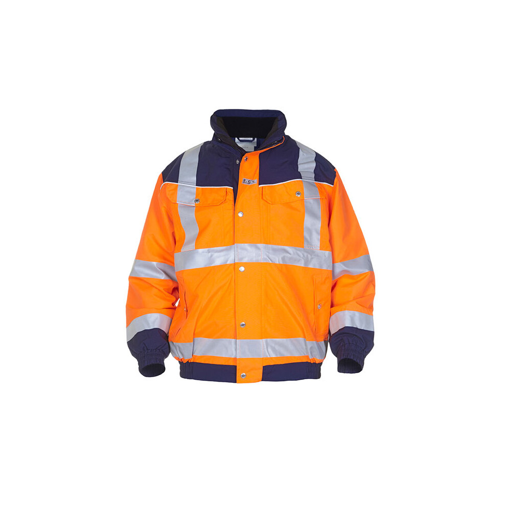 Hydrowear Furth High Visibility Simply No Sweat Pilot Jacket Two Tone Orange / Navy S - Image 5