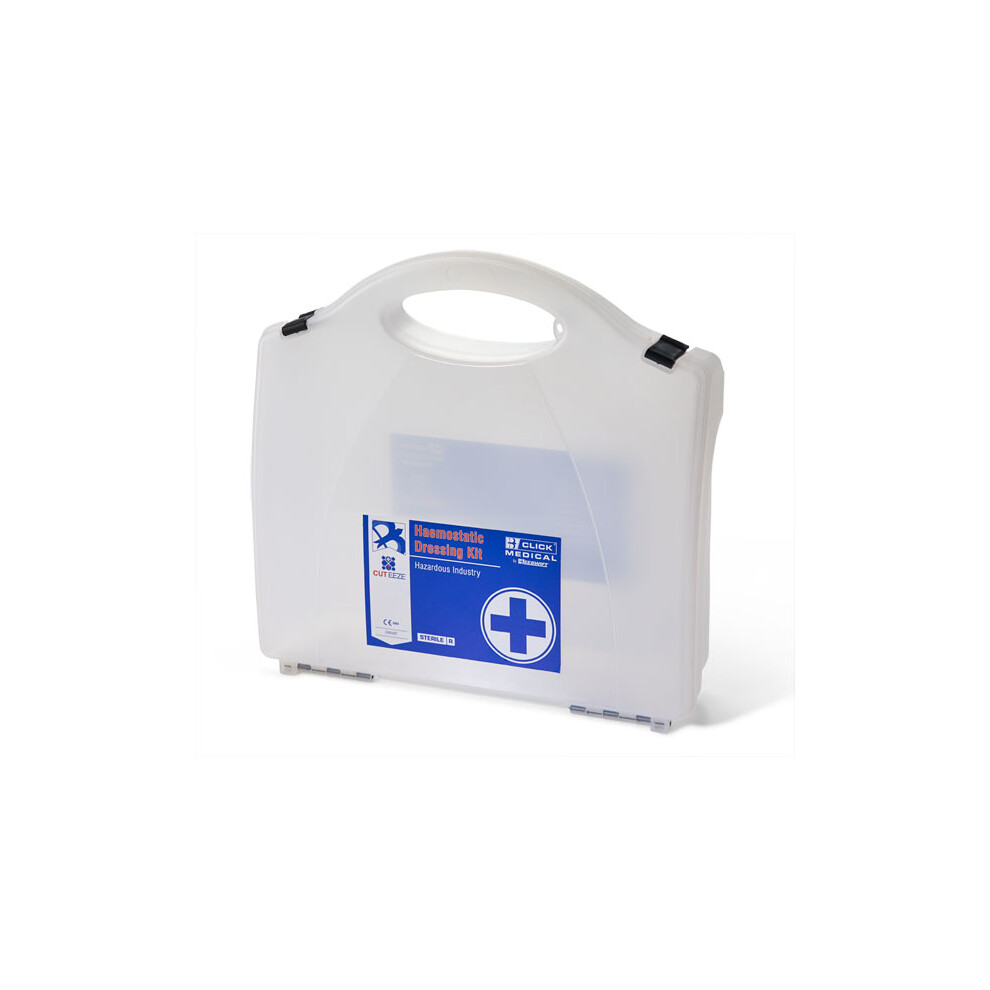 Cuteeze Click Medical Haemostatic Dressing Kit (Hazardous Industry) Clear