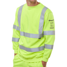 BEESWIFT ARC COMPLIANT HI VIS SWEATSHIRT SATURN YELLOW XXXL
