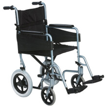 CLICK MEDICAL LIGHTWEIGHT TRANSIT WHEELCHAIR CHROME