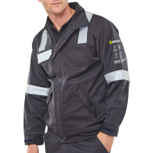 BEESWIFT ARC COMPLIANT WOVEN JACKET NAVY BLUE S