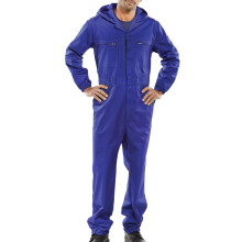 BEESWIFT HOODED BOILERSUIT ROYAL BLUE 40