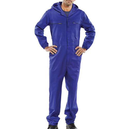 BEESWIFT HOODED BOILERSUIT ROYAL BLUE 42