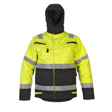 HYDROWEAR MATLOCK MULTI CVC WATERPROOF HI-VIS FIXED LINING ARC PARKA JACKET SATURNYELLOW/BLACK L