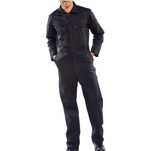 BEESWIFT HEAVYWEIGHT BOILERSUIT BLACK 46
