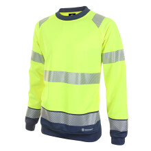 BEESWIFT DELTIC HI-VIS TWO-TONE SWEATSHIRT SATURN YELLOW / NAVY XXL