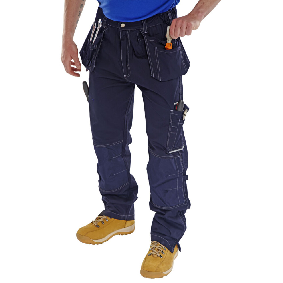 Beeswift Shawbury Multi Purpose Trousers Navy Blue 40T 5030566197314