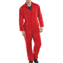 BEESWIFT HEAVYWEIGHT BOILERSUIT RED 40