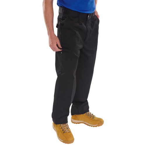 BEESWIFT HEAVYWEIGHT DRIVERS TROUSERS BLACK 36