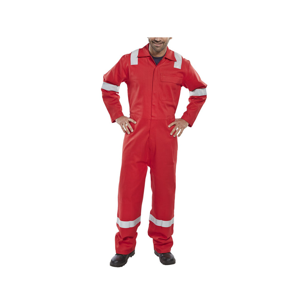 Beeswift Nordic Design Fire Retardant Boilersuit Red 38 5030566123139