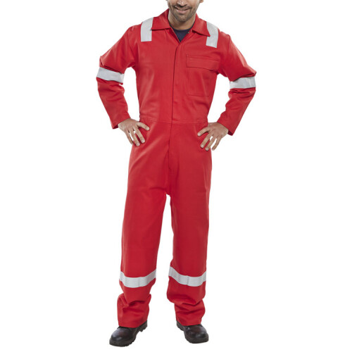 BEESWIFT NORDIC DESIGN FIRE RETARDANT BOILERSUIT RED 46