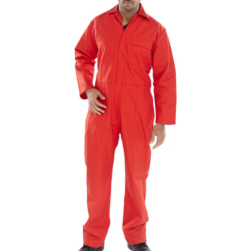 BEESWIFT FIRE RETARDANT BOILERSUIT RED 40