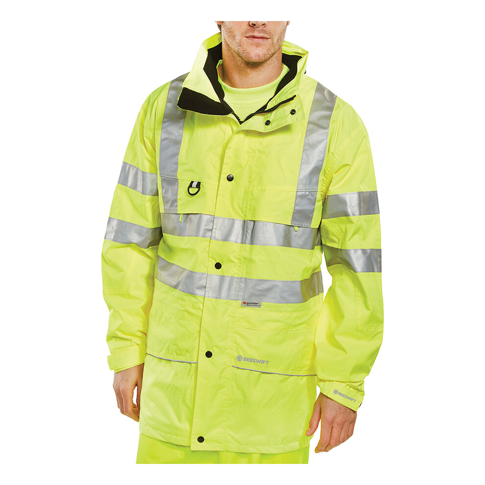 Beeswift Carnoustie Hi-Vis Jacket Saturn Yellow Xxxl 5030566013713