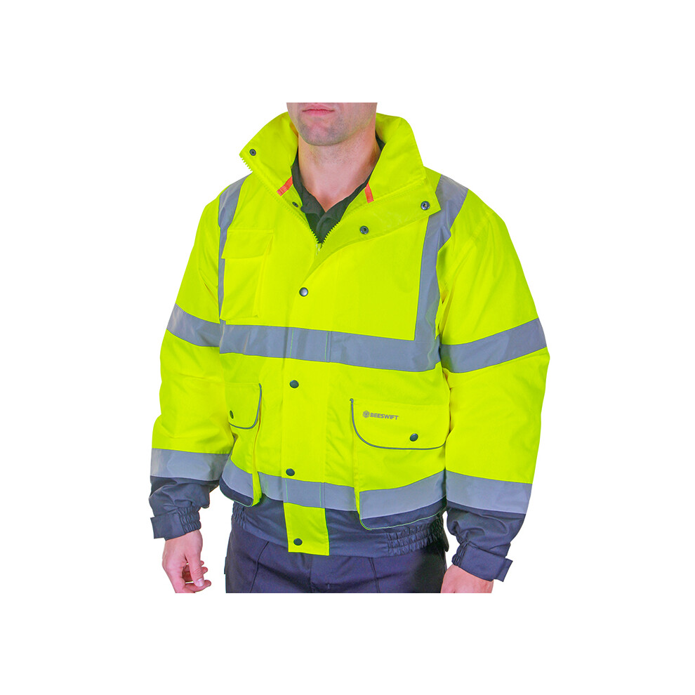 Beeswift - Two Tone Constructor Bomber Jacket - Saturn Yellow / Navy 5030566328237