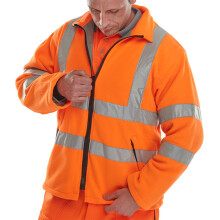 BEESWIFT CARNOUSTIE HI-VIS FLEECE JACKET ORANGE 4XL