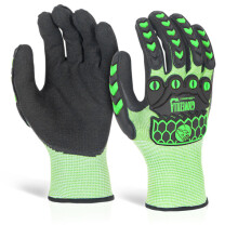 BEESWIFT GLOVEZILLA FOAM NITRILE COATED GLOVES GREEN XL