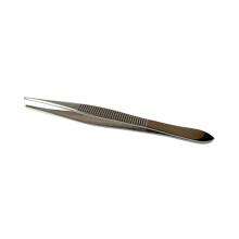 CLICK MEDICAL TWEEZERS STAINLESS STEEL PACK OF 10 CHROME