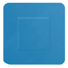 HYGIOPLAST DETECTABLE SQUARE PLASTERS 100 BLUE