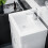 NES Home Nes Home 450mm White 2 Doors Basin Vanity Unit Wall Hung Cabinet Flat Pack 3