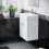 NES Home Nes Home 450mm White 2 Doors Basin Vanity Unit Wall Hung Cabinet Flat Pack 4