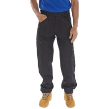 BEESWIFT ACTION WORK TROUSERS BLACK 42S