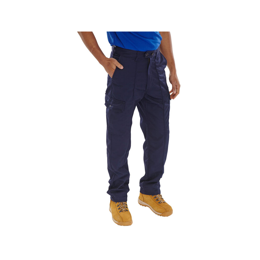 Beeswift Super Drivers Trousers Navy Blue 48S 5030566254703