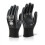 BEESWIFT NITRILE FULLY COATED POLYESTER GLOVES BLACK L 1