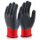 BEESWIFT MULTI PURPOSE FULLY COATED POLY GLOVES BLACK M 1