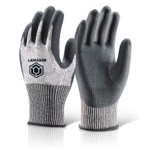 BEESWIFT MICRO FOAM NITRILE CUT LEVEL B GLOVES BLACK XL