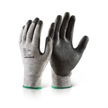 BEESWIFT PU COATED CUT LEVEL 5 GLOVES BLACK S