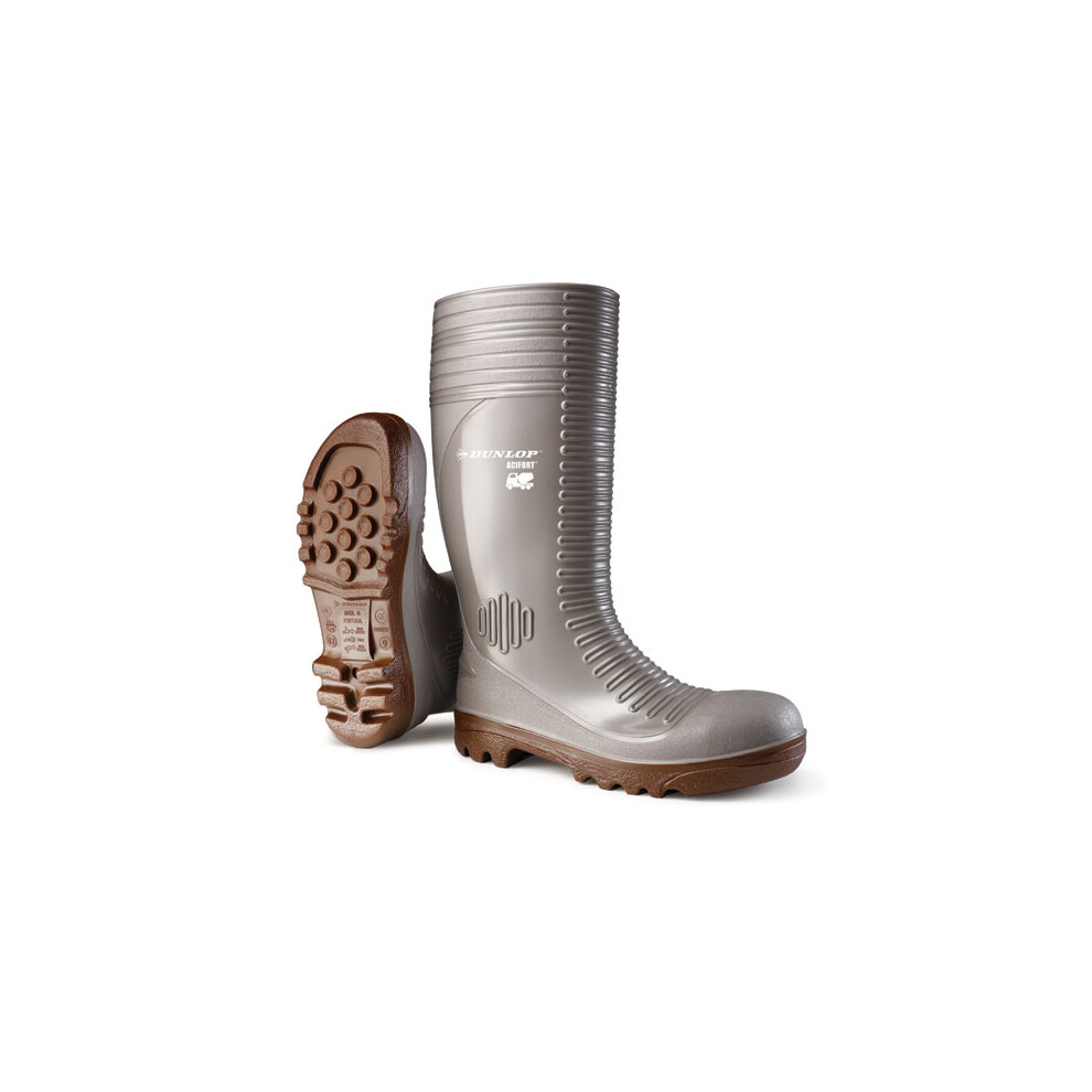 Dunlop - ACIFORT CONCRETE FULL Safety Wellington Boot Grey