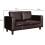 Box Brown Leather 3+2 Seater Sofa Set 3