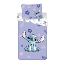 Set di biancheria da letto 140x200 Lilo e Stitch federa viola 70x90 JF 02