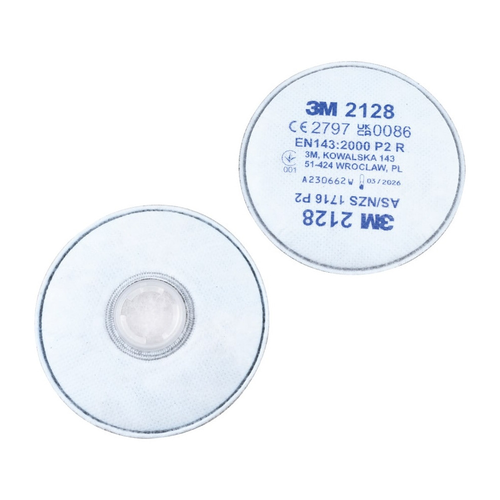 2128 P2R Particulate Filters + Nuisance Level Organic Vapour and Gas (Pair)